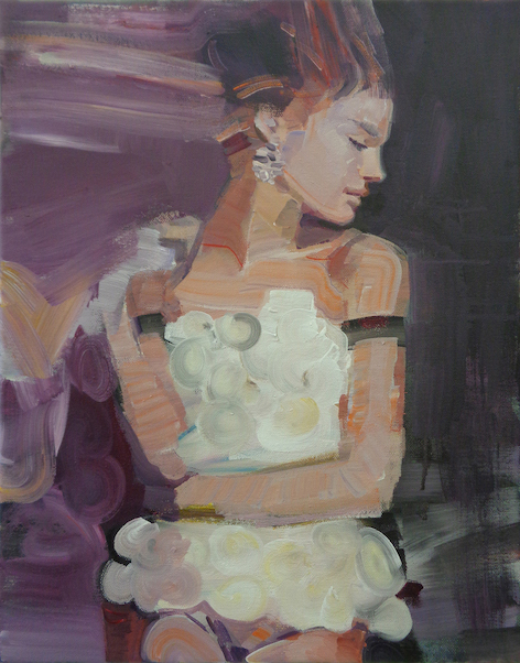 Izabella Chulkova, 'Maedchen in Weiss', 2015, 50 x 70 cm, Oil on Canvas, €1800, galerie luzia sassen