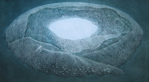 Yolanda Eveleens, 'The White Hole', 2017, Colour Etching, 27 x 49 cm, € 355, Aurora Art
